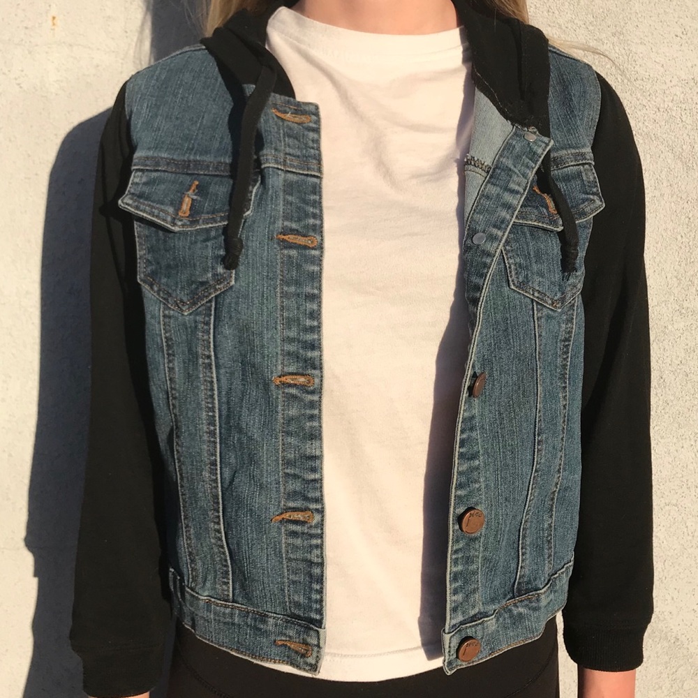 Adorable jean jacket mix!